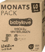 dm drogerie markt babylove Wickelunterlagen Monatspack