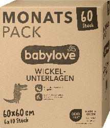 babylove Wickelunterlagen Monatspack