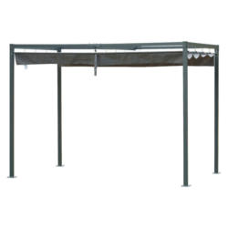 Outsunny Pergola grau Metall B/L: ca. 206x290 cm