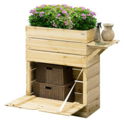 Outsunny Hochbeet mit Schrank B/H/L: ca. 39,5x105x105 cm