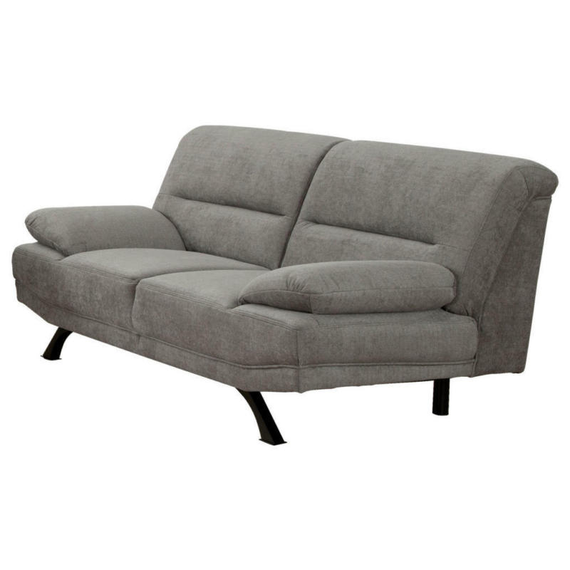 Sofa Bruno graubraun Microfaser B/H/T: ca. 230x83x94 cm