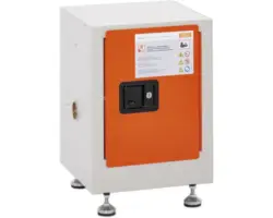 Cemo 43 x 56 x 43 cm 3 Lagerebenen Zwei akustische Rauchmelder grau