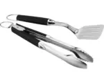 Hornbach Weber Grillzange Grillwender Grillbesteck Küchenzange 7,6 x 14,8 x 45,7 cm Edelstahl Kunststoffgriffe 2 Stk.