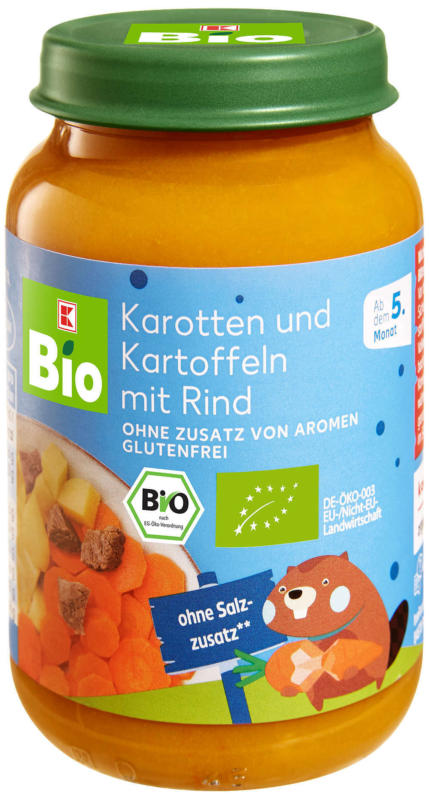 K-Bio Биопюре телешко с картофи и моркови