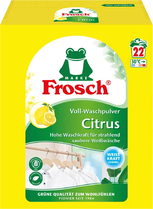 Frosch Voll-Waschpulver Citrus