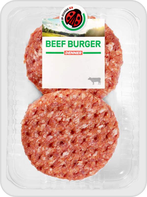 Beef Burger IP-SUISSE, 2 x 100 g