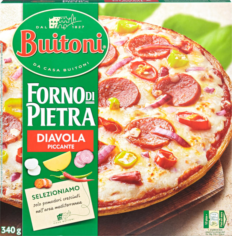 Pizza La Fina Buitoni, Diavola, 350 g