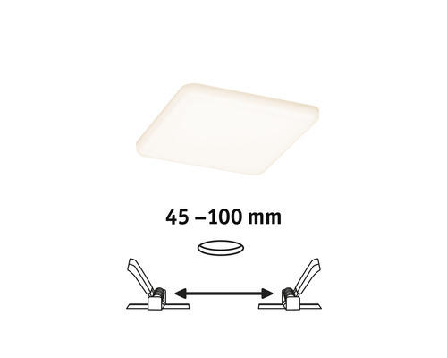 LED Einbauleuchte Paulmann Veluna VariFit LED fest verbaut 650 lm 3000 K 1 -flammig Ø 0 mm satin IP 44 1 Stück ( )