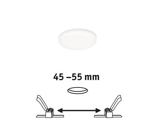 LED Einbauleuchte Paulmann VariFit Veluna LED fest verbaut 400 lm 4000 K 1 -flammig Ø 75 mm satin IP 44 1 Stück ( )