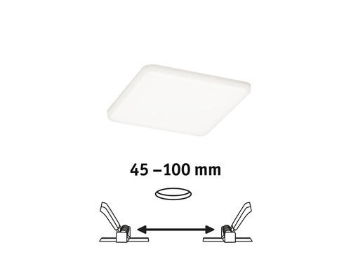 LED Einbauleuchte Paulmann VariFit Veluna LED fest verbaut 750 lm 4000 K 1 -flammig Ø 0 mm satin IP 44 1 Stück ( )