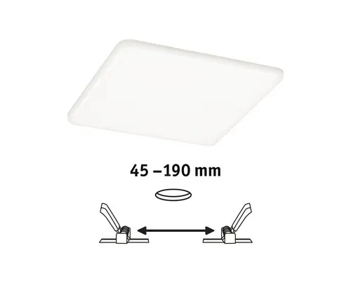 LED Einbauleuchte Paulmann VariFit Veluna LED fest verbaut 1500 lm 4000 K 1 -flammig Ø 0 mm satin IP 44 1 Stück ( )