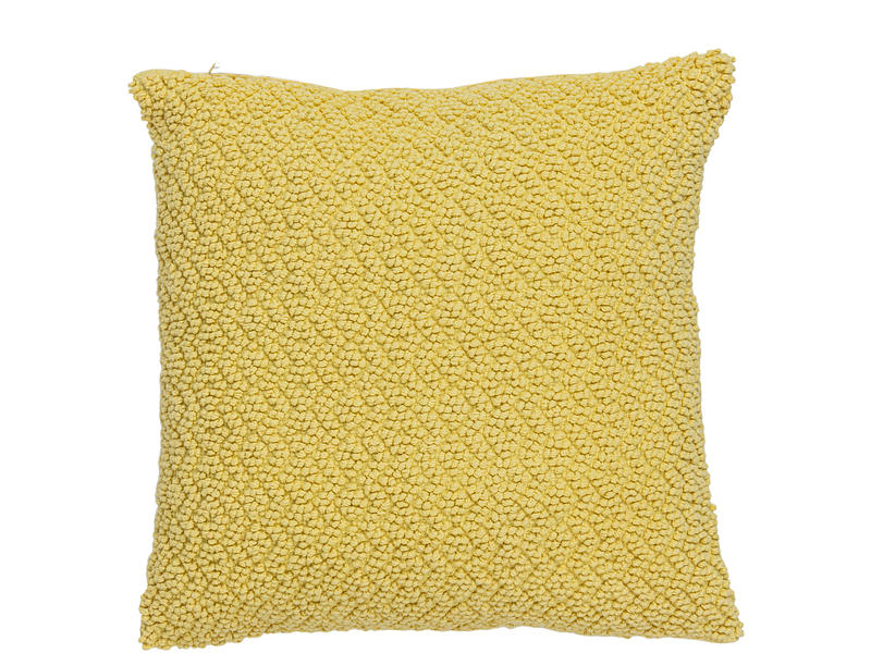 Coussin FALLONE 45x45cm jaune uni