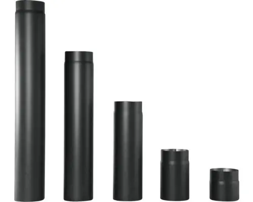 Ofenrohr Bertrams Ø 120 mm senotherm UHT-Hydro schwarz 0,15 m