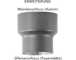 Ofenrohr-Erweiterung Bertrams Ø 130-150 mm senotherm UHT-Hydro gussgrau