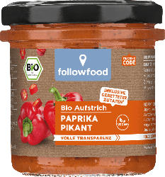 followfood Gemüseaufstrich, Paprika pikant