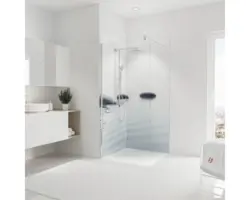 Duschrückwand Schulte Decodesign Zen 2100x900x3 mm Steine Wasser