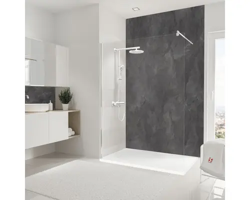 Duschrückwand Schulte Decodesign 2550x1500x3 mm Steinoptik Schiefer