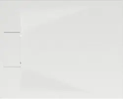 Extraflache Rechteck-Duschwanne Schulte DWM-Tec 80x100x3.2 cm weiß matt