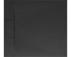 Extraflache Rechteck-Duschwanne Schulte DWM-Tec 90x100x3.2 cm anthrazit matt