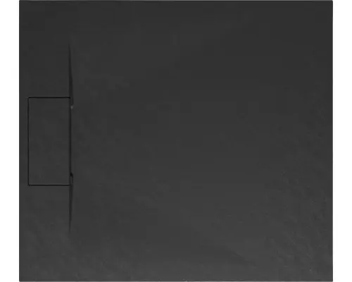 Extraflache Rechteck-Duschwanne Schulte DWM-Tec 90x100x3.2 cm anthrazit matt