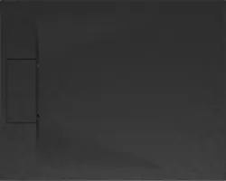 Extraflache Rechteck-Duschwanne Schulte DWM-Tec 80x100x3.2 cm anthrazit matt