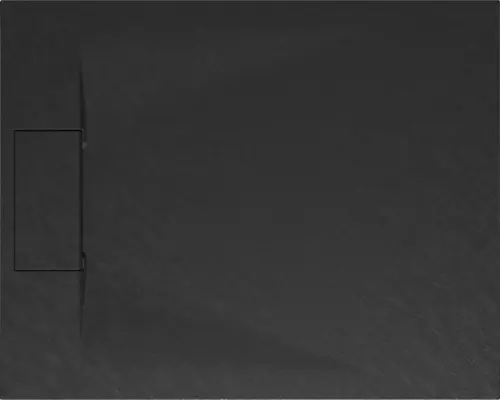 Extraflache Rechteck-Duschwanne Schulte DWM-Tec 80x100x3.2 cm anthrazit matt