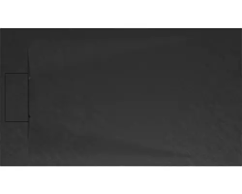 Extraflache Rechteck-Duschwanne Schulte DWM-Tec 80x140x3.2 cm anthrazit matt