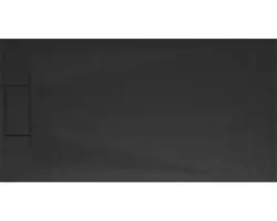 Extraflache Rechteck-Duschwanne Schulte DWM-Tec 80x160x3.2 cm anthrazit matt