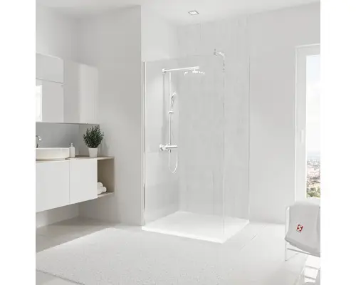 Duschrückwand Schulte Decodesign ExpressPlus 2550x1000x3 mm Beton hell