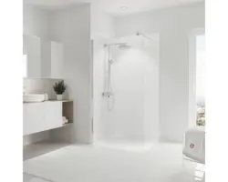 Duschrückwand Schulte Decodesign 2100x1000x3 mm Stein Weiß