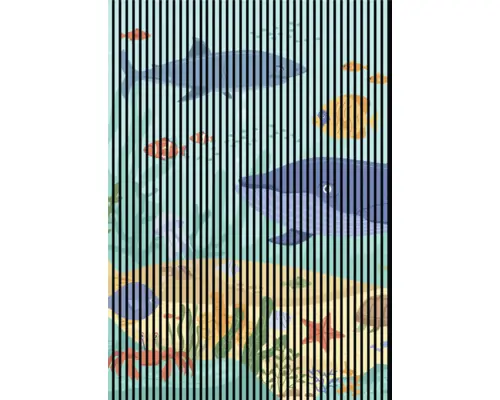 Akustikpaneel digital bedruckt Moby 1 19x1693x2400 mm Set = 3 Einzelpaneele