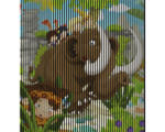Hornbach Akustikpaneel digital bedruckt Mamuts 1 19x2253x2400 mm Set = 4 Einzelpaneele