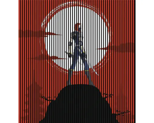 Akustikpaneel digital bedruckt Moonic 1 19x2253x2400 mm Set = 4 Einzelpaneele