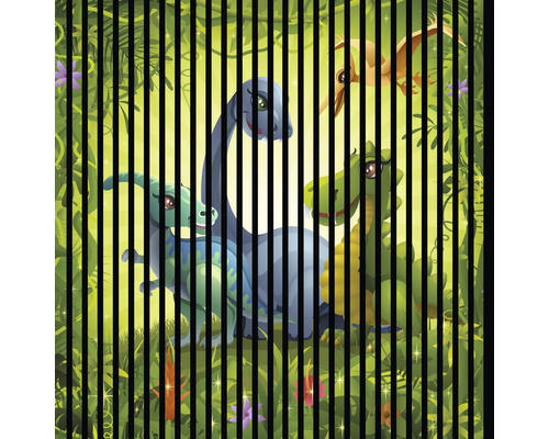 Akustikpaneel digital bedruckt Dinos 1 19x1133x1195 mm Set = 2 Einzelpaneele