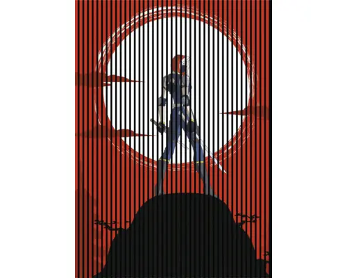 Akustikpaneel digital bedruckt Moonic 1 19x1693x2400 mm Set = 3 Einzelpaneele