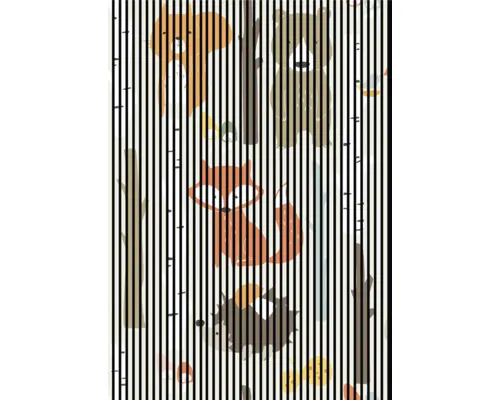 Akustikpaneel digital bedruckt Foxi 1 19x1693x2400 mm Set = 3 Einzelpaneele