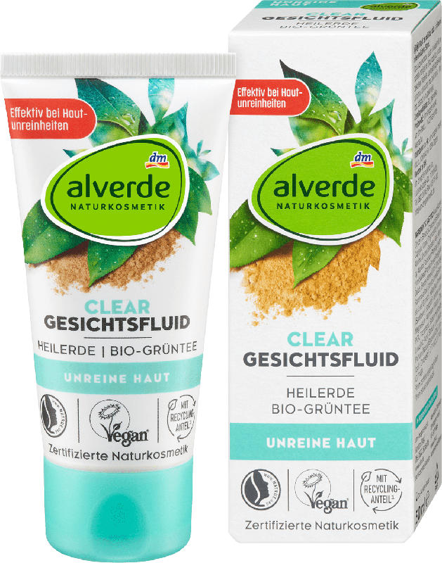 alverde NATURKOSMETIK Clear Gesichtsfluid