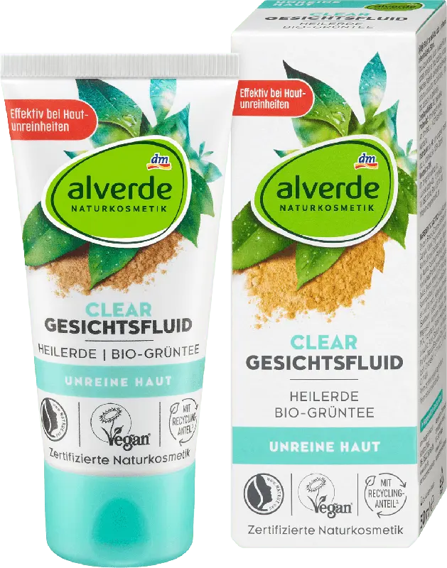alverde NATURKOSMETIK Clear Gesichtsfluid