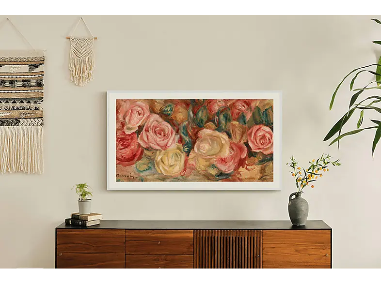 Samsung The Frame (2024) 75 Zoll QLED Smart-TV inklusive Slim Fit Wandhalterung; LED QLED TV