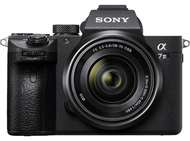 Sony Alpha 7 III Systemkamera mit Objektiv AF E 28-70mm 3.5-5.6 OSS, schwarz (ILCE-7M3K); Systemkamera Set