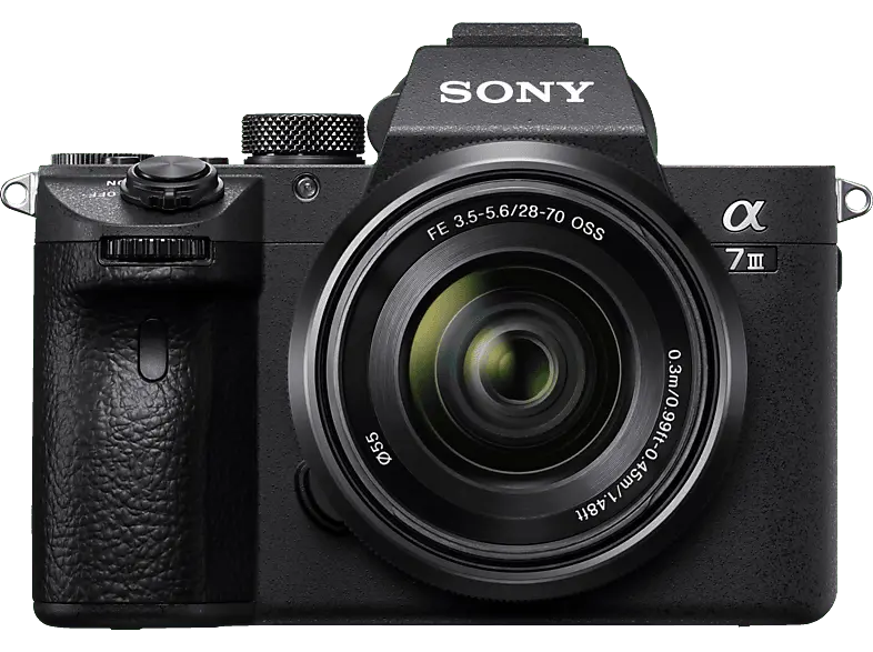 Sony Alpha 7 III Systemkamera mit Objektiv AF E 28-70mm 3.5-5.6 OSS, schwarz (ILCE-7M3K); Systemkamera Set