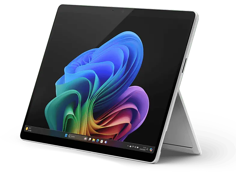 Microsoft Surface Pro 11th Edition Copilot+ PC, 13 Zoll Touchscreen, Qualcomm® Snapdragon® X Plus X1P-64-100 Prozessor, 16 GB RAM, 256 SSD, Adreno™ Onboard Graphics, Windows 11 Home, Platin