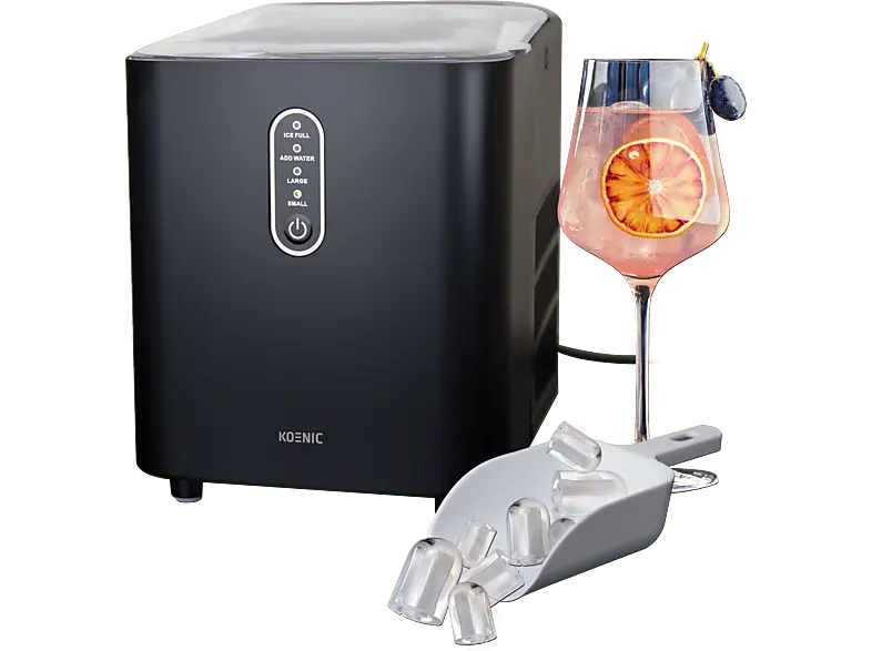 Koenic KIC 8124 B Eiswürfelbereiter (120 Watt, 1 l, Schwarz)