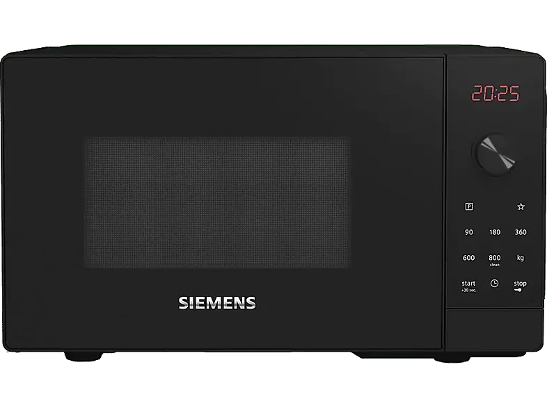 Siemens FF023LMB2 Mikrowelle (800 Watt, Freistehend, 20 l, Schwarz)