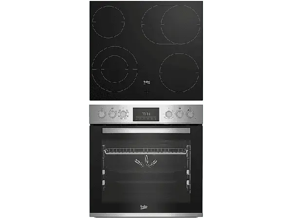 Beko BBUM 12328 X, Herdset inkl. Kochfeld (Strahlungsheizung, A, 72 l)