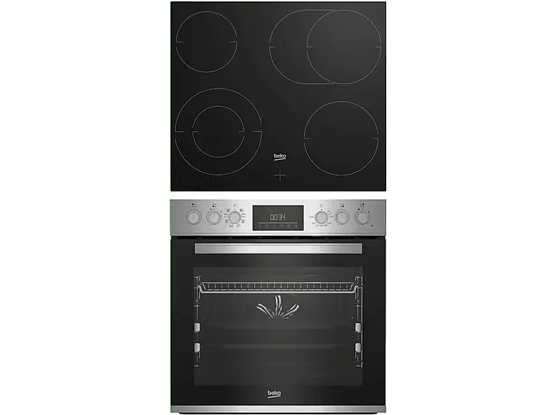 Beko BBUM 12328 X, Herd, Kochfeld (Strahlungsheizung, A, 72 l)