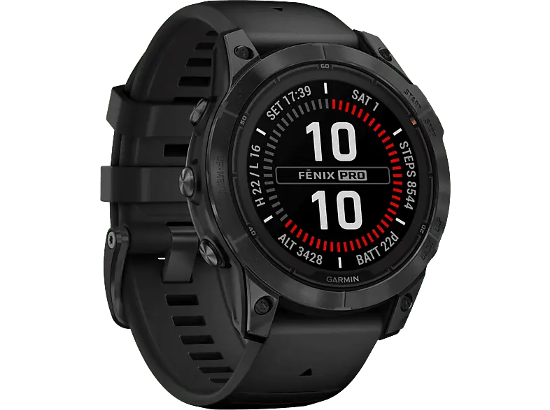 Garmin Fenix 7 Pro Solar, Schwarz/Schiefergrau; Smartwatch