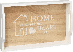 Dekorieren & Einrichten Holztablett "HOME is where the HEART is"