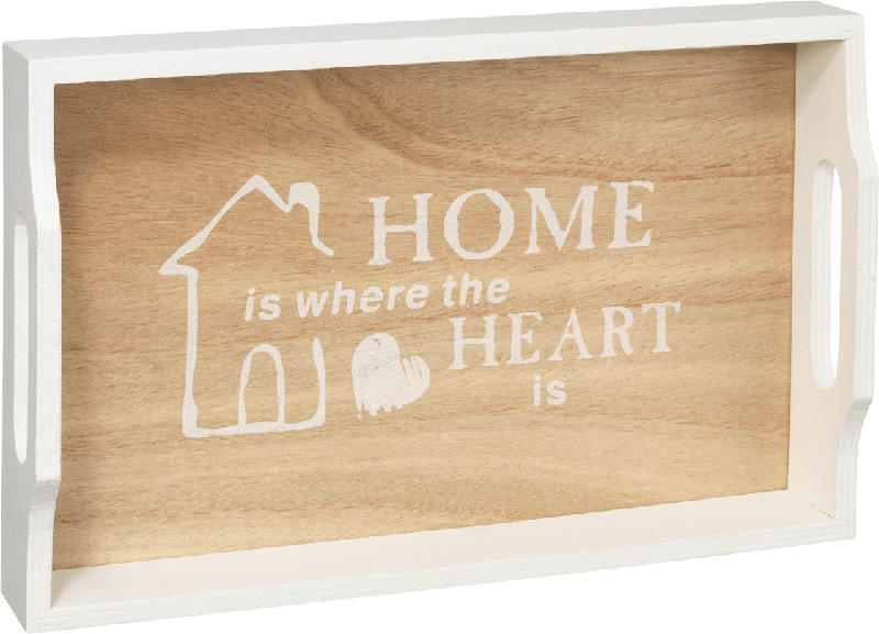 Dekorieren & Einrichten Holztablett "HOME is where the HEART is"