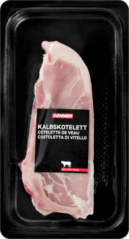 Costoletta di vitello Denner, Europa, ca. 250 g, per 100 g